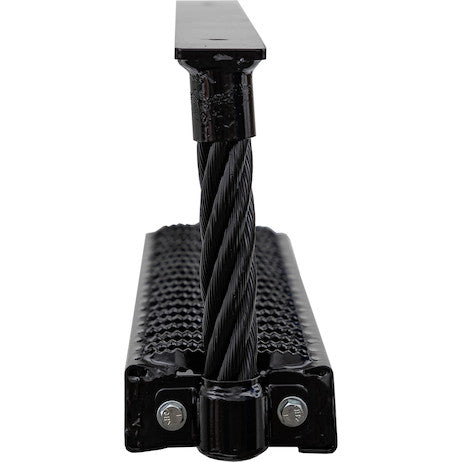 Load image into Gallery viewer, Black Powder Coated Cable Type Truck Step - 9 x 15 x 4.75 Inch Deep
