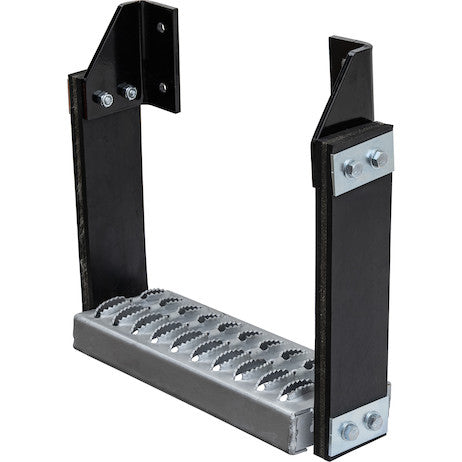 Load image into Gallery viewer, Flexible Rubber Step with Galvanized Steel Diamond Deck-Span Tread - 30x11 Inch
