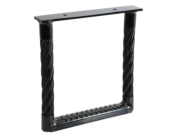 Load image into Gallery viewer, Black Powder Coated Cable Type Truck Step - 12 x 12 x 1.38 Inch Deep
