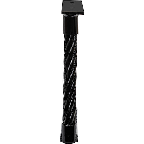 Load image into Gallery viewer, Black Powder Coated Cable Type Truck Step - 12 x 12 x 1.38 Inch Deep
