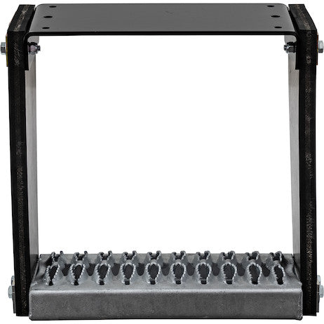 Load image into Gallery viewer, Flexible Rubber Step with Galvanized Steel Diamond Deck-Span Tread - 12x13 Inch
