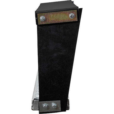 Flexible Rubber Step with Galvanized Steel Diamond Deck-Span Tread - 30x13 Inch