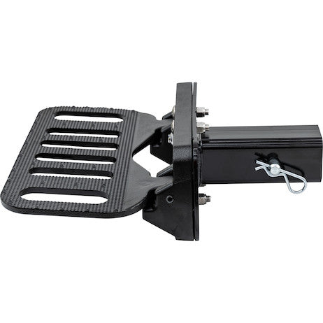 Aluminum Black Powder Coated Folding Step with 2 Inch Hitch Receiver