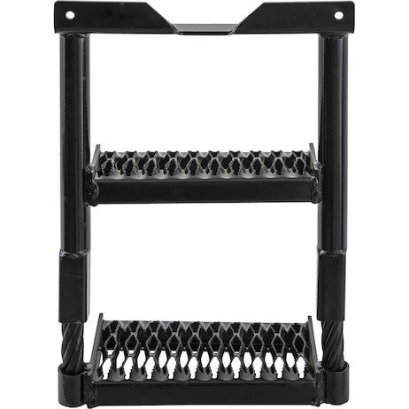 Load image into Gallery viewer, Black Powder Coated Cable Type Truck Step - 22H x 16W x 7D
