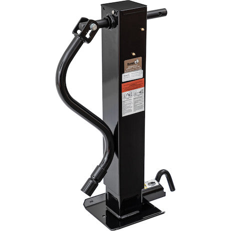 12 Inch Heavy-Duty Side Pin 4 Inch Square Jack with Handle, Packaged