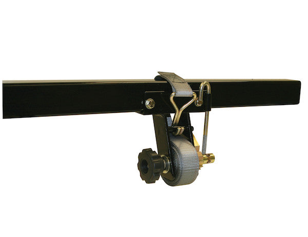 Load image into Gallery viewer, 1-1/2 Inch x 7 Foot Ladder Rack Ratchet Tie Down Angle Mount With Double J Hooks
