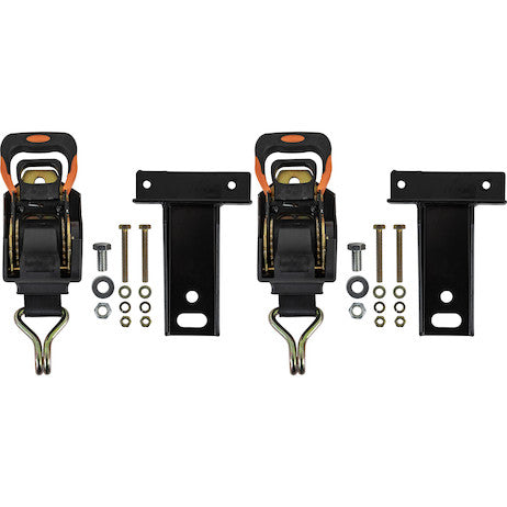 Load image into Gallery viewer, Spring Retracting Tie Downs for Square and Rectangular Tube Ladder Racks - Pair of 2 Mounts
