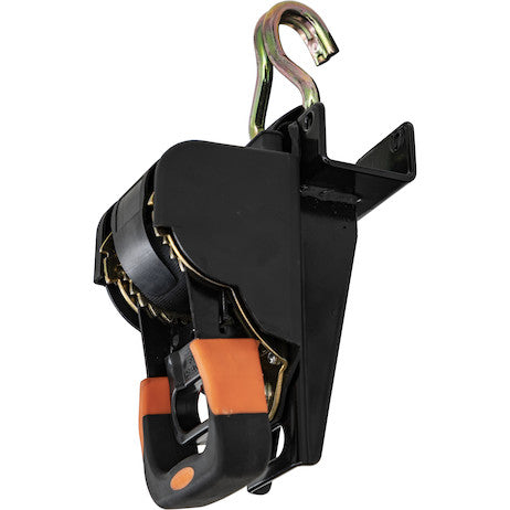 Load image into Gallery viewer, Spring Retracting Tie Downs for Round Tube Ladder Racks - Pair of 2 Mounts
