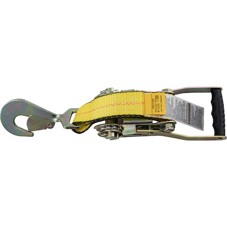 Load image into Gallery viewer, Tire Ratchet Tie-Down with Twisted Flat Snap Hook
