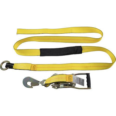 Load image into Gallery viewer, Tire Ratchet Tie-Down with Twisted Flat Snap Hook
