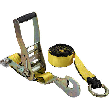 Load image into Gallery viewer, Tire Ratchet Tie-Down with Twisted Flat Snap Hook
