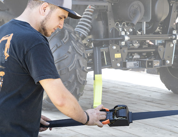 Load image into Gallery viewer, 10 Foot Heavy Duty Retractable Ratchet Tie Down
