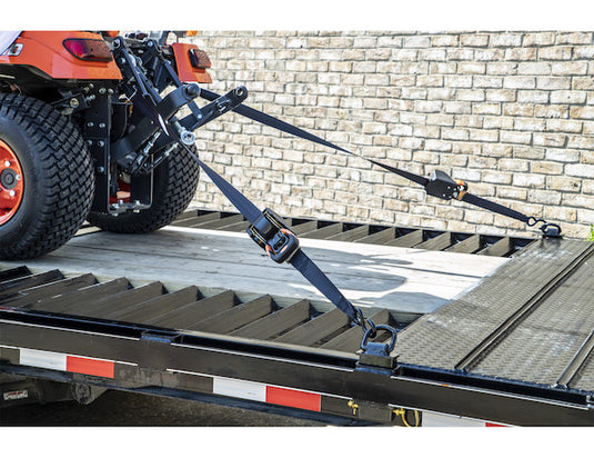 10 Foot Heavy Duty Retractable Ratchet Tie Down - Full Cut Case (4 Pieces per Case)