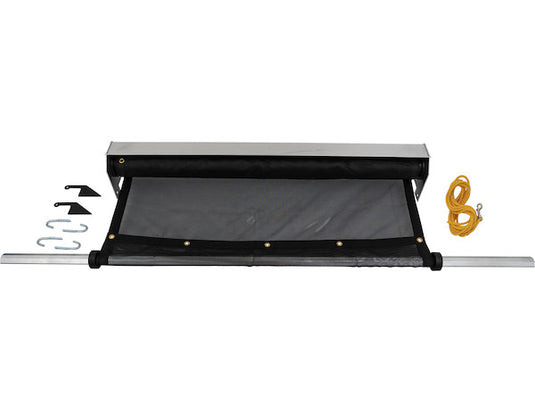 Aluminum Tarp System With Solid Tarp 7 x 15 Foot, 88 Inch Width