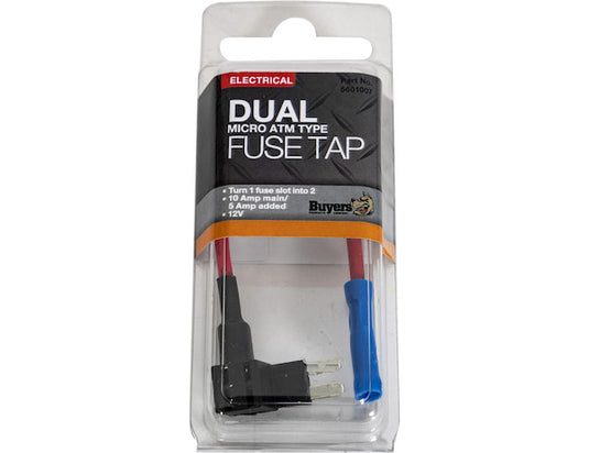 ATO/ATC Dual Fuse Holder 10 Amp Main 5 Amp Added