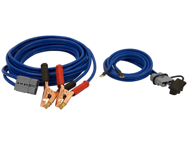Load image into Gallery viewer, 28 Foot Long Booster Cables With Gray Quick Connect - 600 Amp
