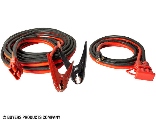 Load image into Gallery viewer, 28 Foot Long Booster Cables With Blue Quick Connect - 600 Amp
