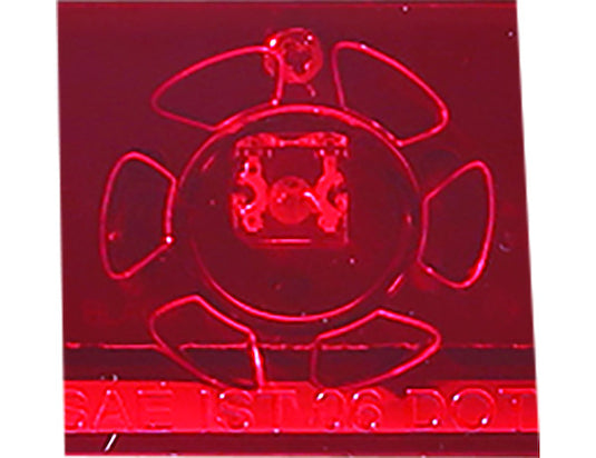 17 Inch Red Slimline Stop/Turn/Tail Light With 9 LED