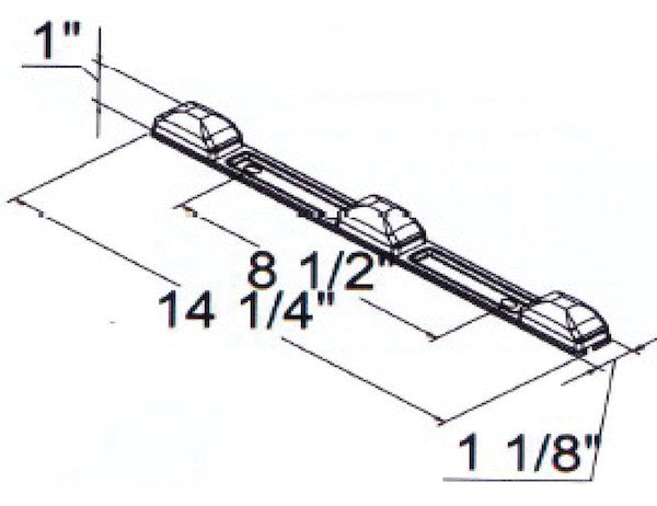 Load image into Gallery viewer, 14 Inch Stainless Steel ID Bar Light With 9 LED
