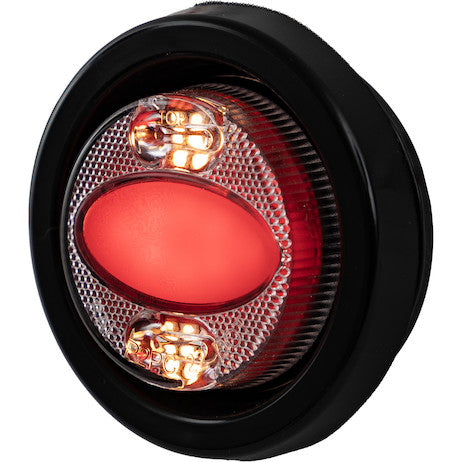 Load image into Gallery viewer, 2 Inch Marker Strobe Combo Light - Amber/Red
