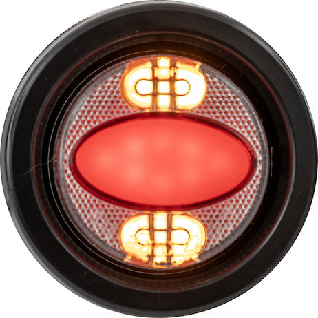 Load image into Gallery viewer, 2 Inch Marker Strobe Combo Light - Amber/Red
