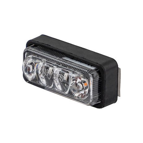 Load image into Gallery viewer, 2 Inch Rectangular Combination Marker-Strobe Light - Red/Amber
