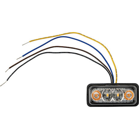 Load image into Gallery viewer, 2 Inch Rectangular Combination Marker-Strobe Light - Amber/Amber
