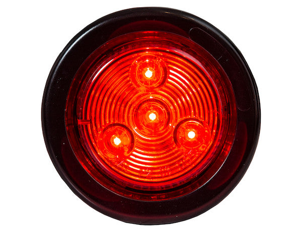 Load image into Gallery viewer, 2 Inch Red Round Marker/Clearance Light with 4 LED Kit (Includes Grommet)
