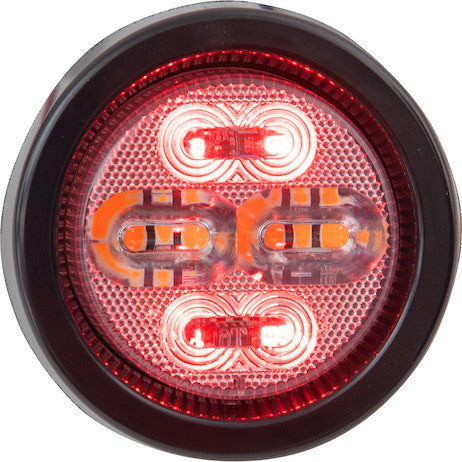 2-Inch Class 1 Marker Strobe Combo Light - Red/Amber