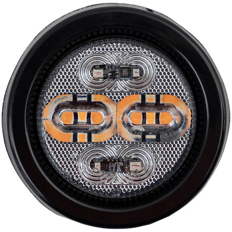 2-Inch Class 1 Marker Strobe Combo Light - Amber/Amber