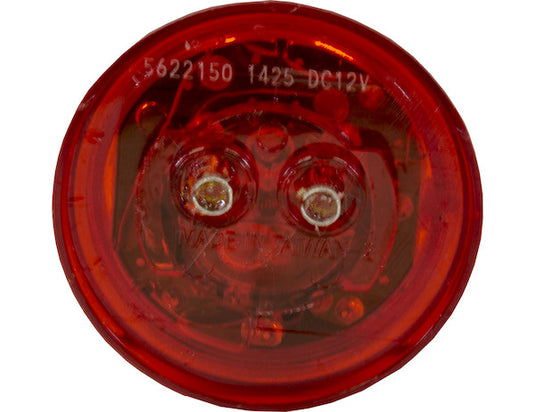 2 Inch Red Round Marker/Clearance Light With 1 LED