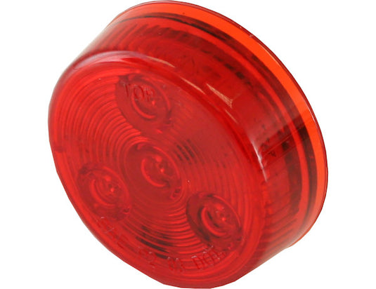 2 Inch Red Round Marker/Clearance Light with 4 LEDs (Light Only)
