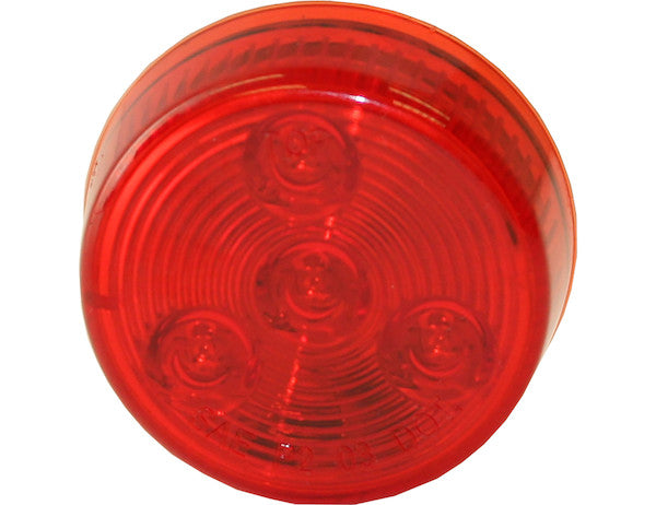Load image into Gallery viewer, 2 Inch Red Round Marker/Clearance Light with 4 LEDs (Light Only)
