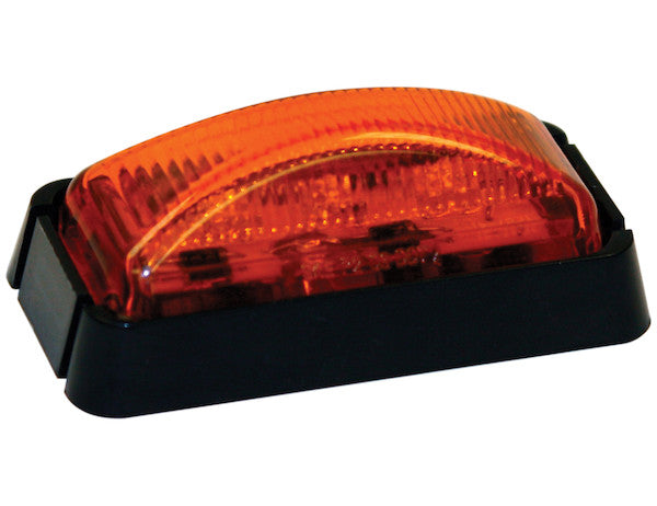 Load image into Gallery viewer, 2.5 Inch Amber Surface Mount/Marker Clearance Light Kit with 3 LEDs (PL-10 Connection, Includes Bracket and Plug)
