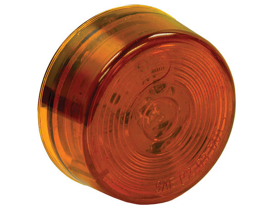 2 Inch Amber Round Marker/Clearance Light With 1 LED