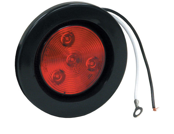 Load image into Gallery viewer, 2.5 Inch Amber Round Clearance/Marker Light Kit With 4 LEDs (PL-10 Connection, Includes Grommet and Plug)
