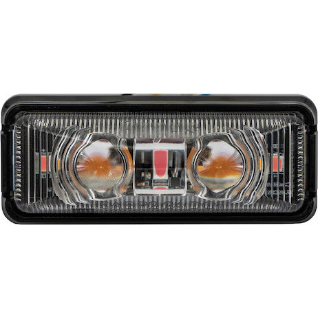 Load image into Gallery viewer, 2.75 Inch Rectangular Combination Marker-Strobe Light - Red/Amber
