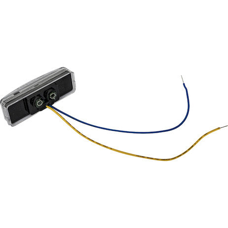 Load image into Gallery viewer, 2.75 Inch Rectangular Combination Marker-Strobe Light - Red/Amber
