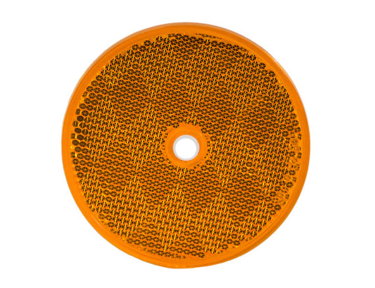 3.1875 Inch Red Round DOT Bolt-On Reflectors