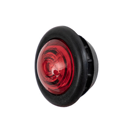 Load image into Gallery viewer, .75 Inch Round Marker Clearance Lights - 1 LED Red With Male Bullets
