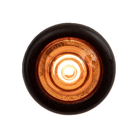 Load image into Gallery viewer, .75 Inch Round Marker Clearance Lights - 1 Amber LED with Stripped Leads - 10-Pack
