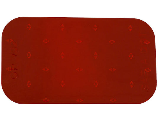 3.5 Inch Red Rectangular DOT Stick-On Reflectors - 500 Per Roll