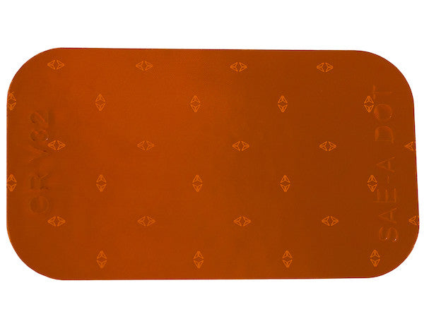 Load image into Gallery viewer, 3.5 Inch Amber Rectangular DOT Stick-On Reflectors - 500 Per Roll
