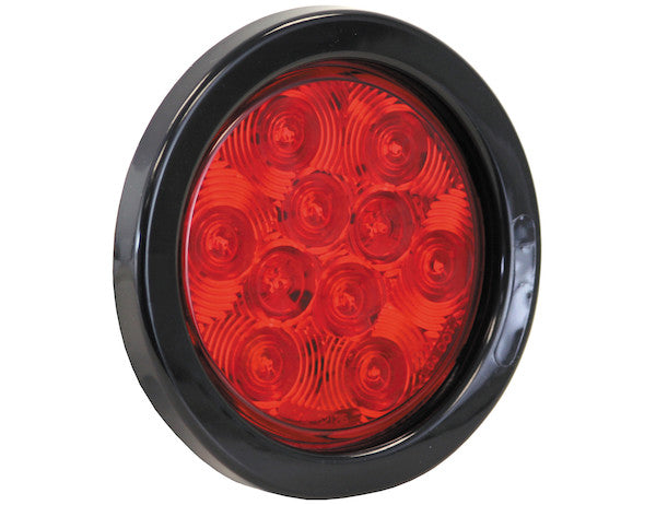 Load image into Gallery viewer, 4 Inch Red Round Stop/Turn/Tail Light With 10 LED
