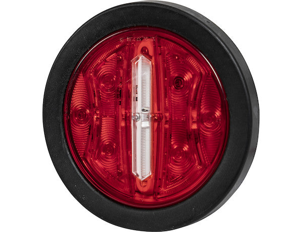 Load image into Gallery viewer, 4 Inch Round Stop/Turn/Tail + Backup Combination Light with Light Stripe LED Tubes
