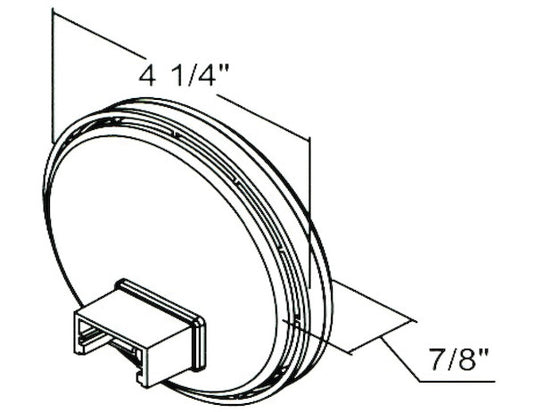 4 Inch Red Round Stop/Turn/Tail Light With 10 LED With AMP-Style Connection