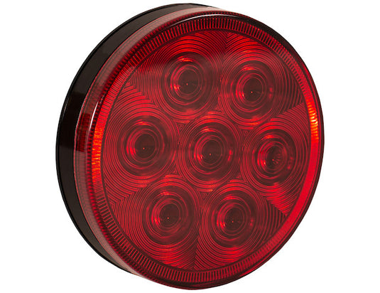 4 Inch Red Round Stop/Turn/Tail Light With 7 LEDs - Light Only