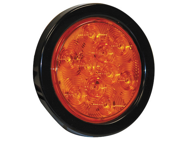 Load image into Gallery viewer, 4 Inch Amber Round Turn Signal Light Kit with 10 LEDs (PL-3 Connection, Light Only)
