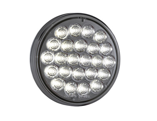 4 Inch Clear Round Backup Light with 24 LEDs (Sold in Multiples of 10)