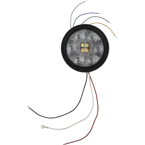 Load image into Gallery viewer, 4 Inch Combination LED Stop/Turn/Tail, Backup, and Amber/Clear Strobe Light with 23 LEDs
